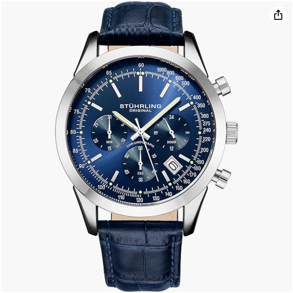 Blue Leadman Strap Watch