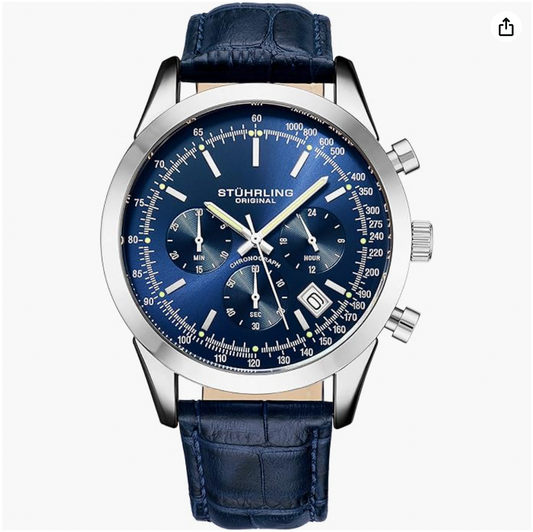 Blue Leadman Strap Watch