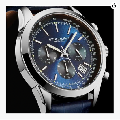 Blue Leadman Strap Watch