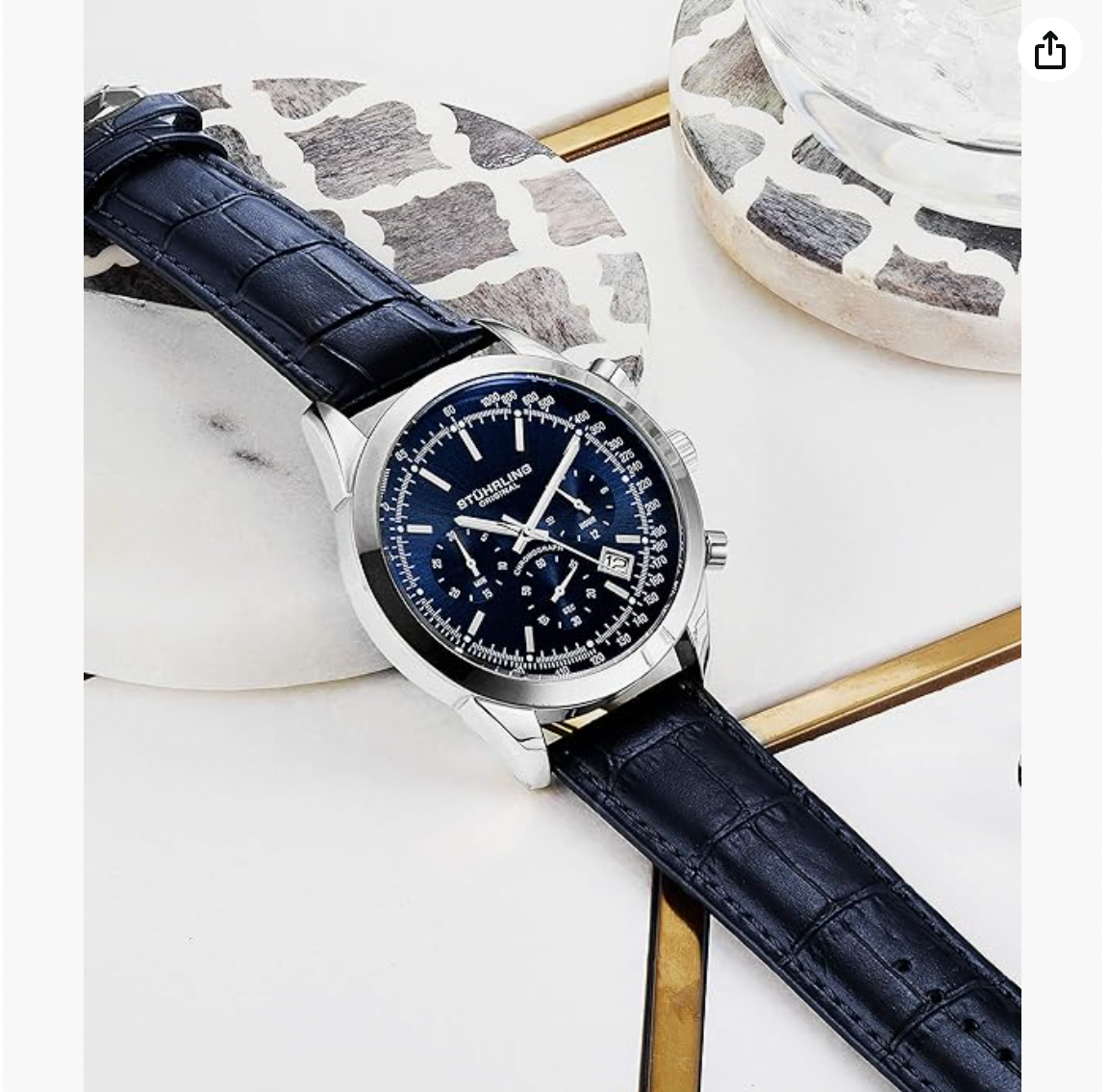 Blue Leadman Strap Watch